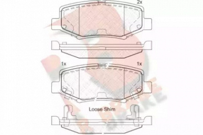 R BRAKE rb1909203 -  Комплект тормозных колодок, дисковый тормоз